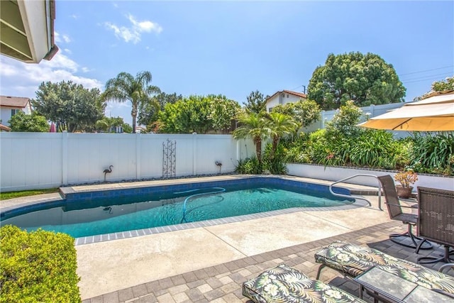 100 Waters Ct, Redlands, CA 92374 - view of pool with a fenced backyard and a patio