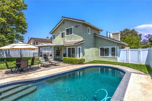 100 Waters Ct, Redlands, CA 92374 - view of pool featuring a patio and a gate