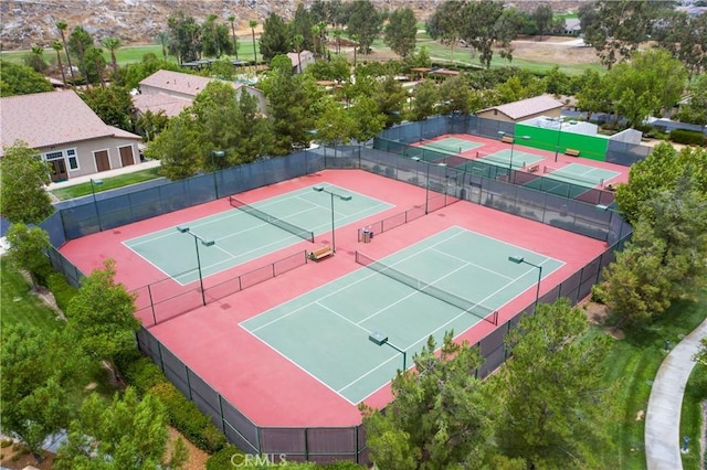 197 Inkster Way, Hemet, CA 92545 - view of tennis court featuring community basketball court