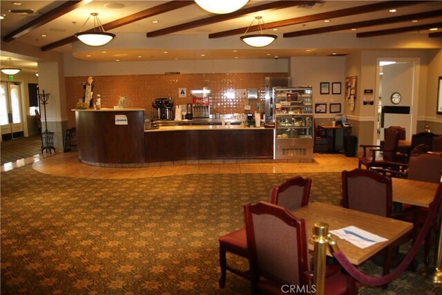 197 Inkster Way, Hemet, CA 92545 - reception area with beam ceiling and recessed lighting