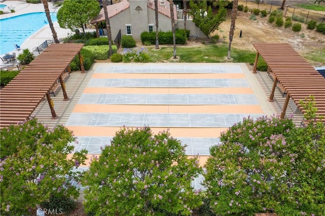 197 Inkster Way, Hemet, CA 92545 - aerial view of a pool