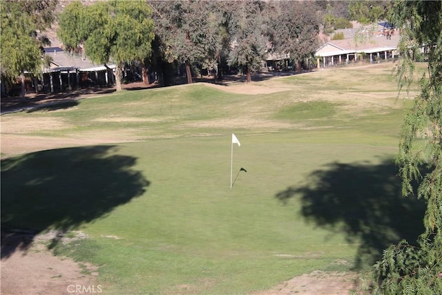 197 Inkster Way, Hemet, CA 92545 - view of property's community with view of golf course, a yard, and a putting green
