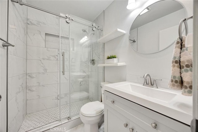 18241 Via Calma Unit 1, Rowland Heights, CA 91748 - bathroom featuring a shower stall and vanity