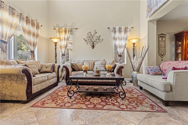 1555 Lupine Cir, Corona, CA 92881 - living area with a towering ceiling