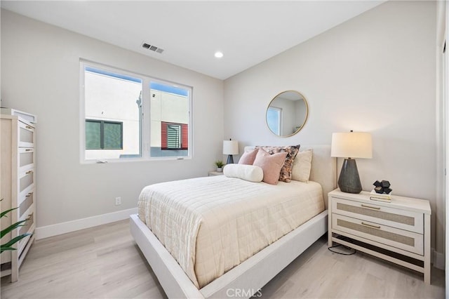 225 Waypoint, Tustin, CA 92782 - bedroom with light wood-type flooring, baseboards, and recessed lighting