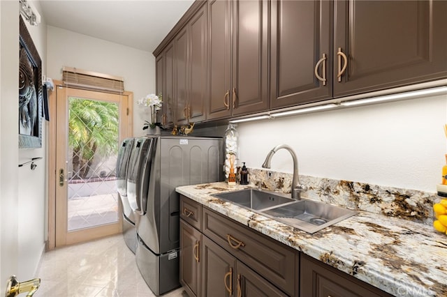 950 Chantel Dr, Corona, CA 92879 - laundry area with washer and clothes dryer and cabinet space