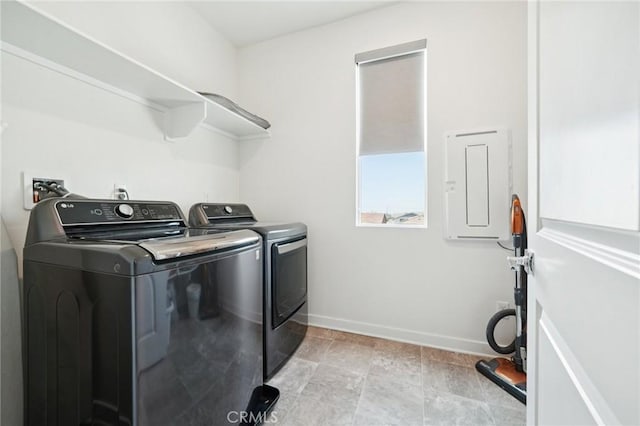 16773 Grapefruit Ln, Fontana, CA 92336 - laundry area with washer and dryer and electric panel