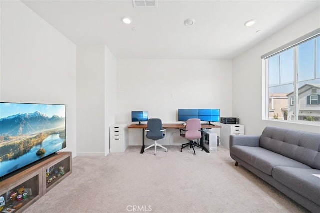 16773 Grapefruit Ln, Fontana, CA 92336 - carpeted office featuring recessed lighting