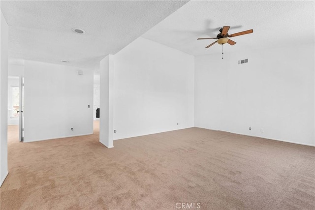 30369 Colina Verde St, Temecula, CA 92592 - empty room featuring a textured ceiling, light carpet, and a ceiling fan