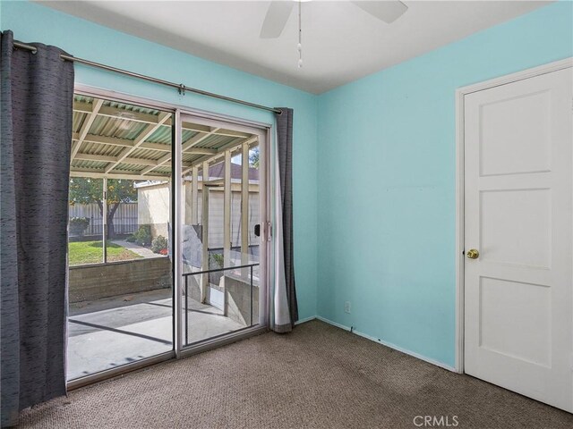 517 N Avon St, Burbank, CA 91505 - carpeted spare room featuring a ceiling fan and baseboards