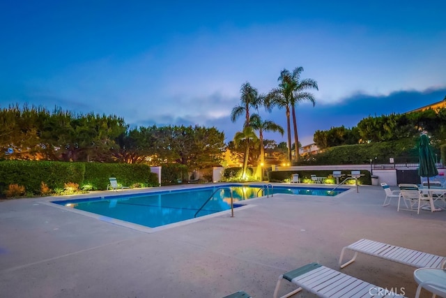 2209 W 25th St Unit 2, San Pedro, CA 90732 - pool at dusk with a patio area and a community pool