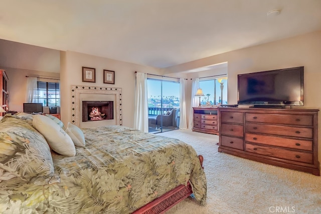 2209 W 25th St Unit 2, San Pedro, CA 90732 - bedroom featuring access to outside and light colored carpet
