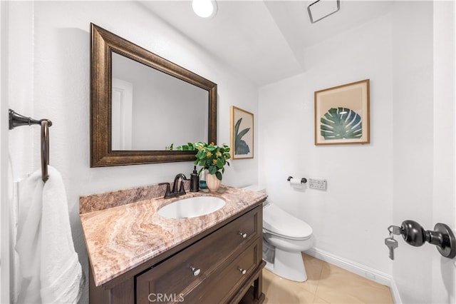 1665 Bridgeport, West Covina, CA 91791 - half bathroom featuring vanity and tile patterned flooring