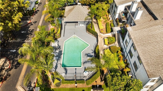 1665 Bridgeport, West Covina, CA 91791 - bird's eye view of a pool area