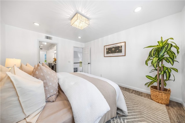 1665 Bridgeport, West Covina, CA 91791 - bedroom featuring wood finished floors and recessed lighting