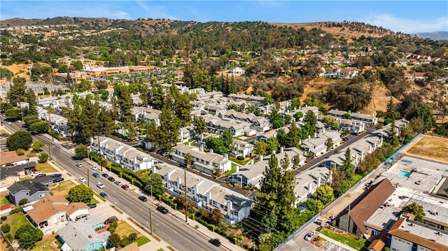 1665 Bridgeport, West Covina, CA 91791 - aerial view of property's location with mountains and nearby suburban area