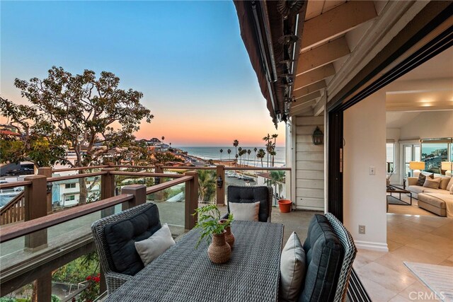 408 Pasadena Ct Unit L, San Clemente, CA 92672 - balcony at dusk with a water view