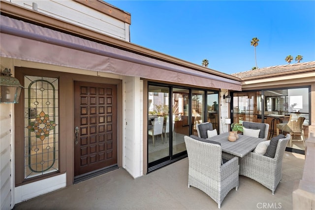 408 Pasadena Ct Unit L, San Clemente, CA 92672 - view of patio featuring outdoor dining space