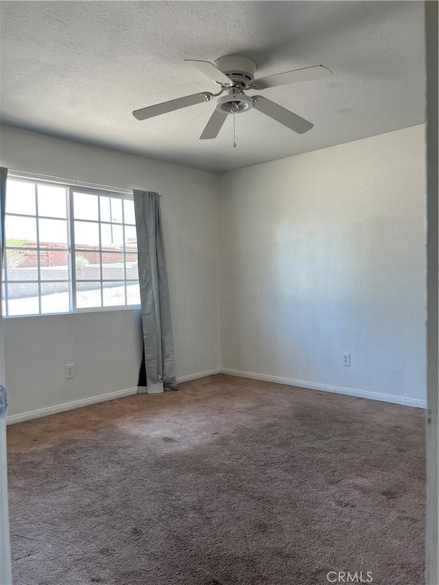 255 W Grace St, Barstow, CA 92311 - carpeted spare room featuring ceiling fan and a textured ceiling