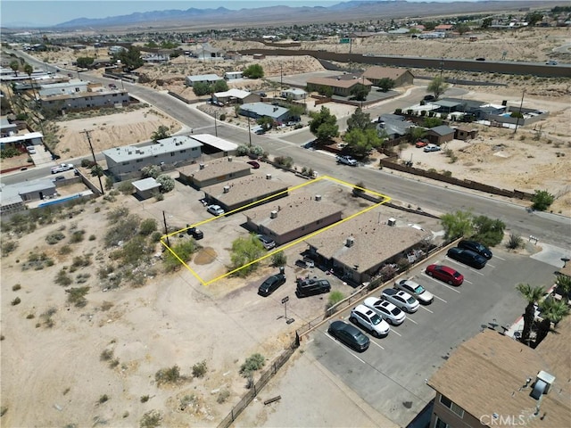 255 W Grace St, Barstow, CA 92311 - view of property location with a mountain backdrop and property parcel outlined