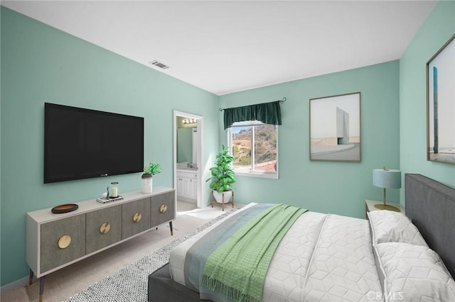3262 Bluebird Cir, Simi Valley, CA 93063 - carpeted bedroom with ensuite bath
