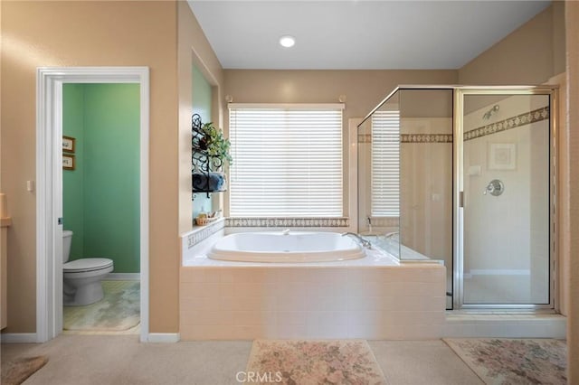 3262 Bluebird Cir, Simi Valley, CA 93063 - bathroom with a bath and a stall shower