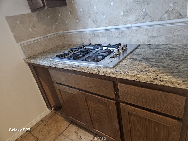 345 W Saint Andrews St, Ontario, CA 91762 - kitchen view of stainless steel gas stovetop and backsplash