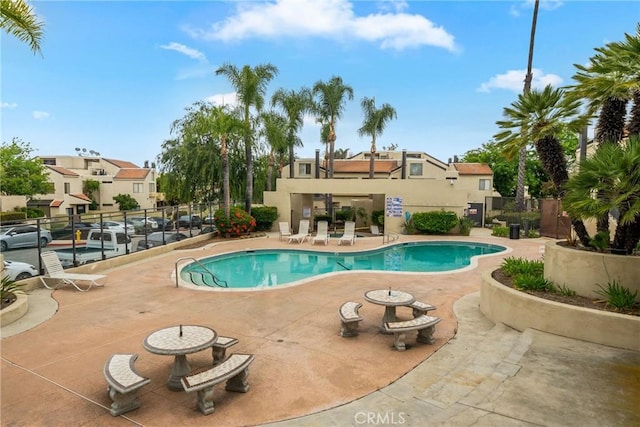 13115 Le Parc Unit 40, Chino Hills, CA 91709 - community pool featuring a patio area and a residential view