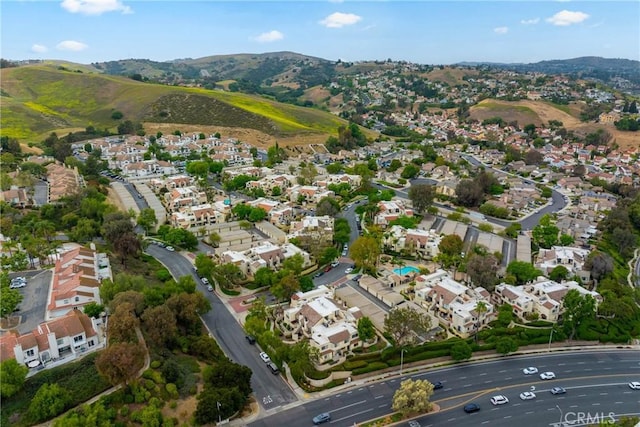 13115 Le Parc Unit 40, Chino Hills, CA 91709 - aerial view of property's location featuring a mountainous background and nearby suburban area