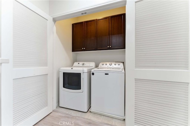 6045 Lyon St, Chino, CA 91710 - laundry room with cabinet space and washing machine and clothes dryer