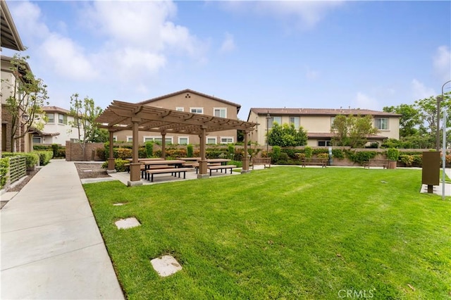 6045 Lyon St, Chino, CA 91710 - view of property's community featuring a pergola