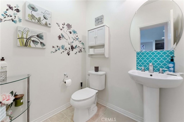 6045 Lyon St, Chino, CA 91710 - bathroom featuring toilet and tile patterned flooring