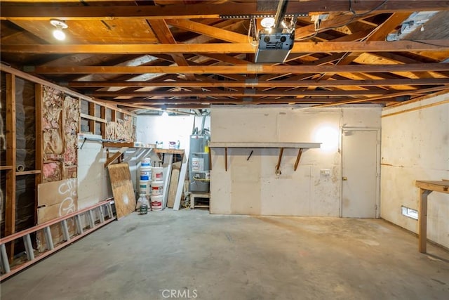 6367 Willow Ave, Rialto, CA 92377 - below grade area with water heater and a garage