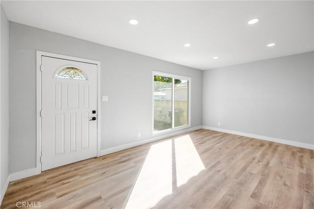 12119 Los Coyotes Ave, La Mirada, CA 90638 - foyer entrance with light wood-style flooring and recessed lighting