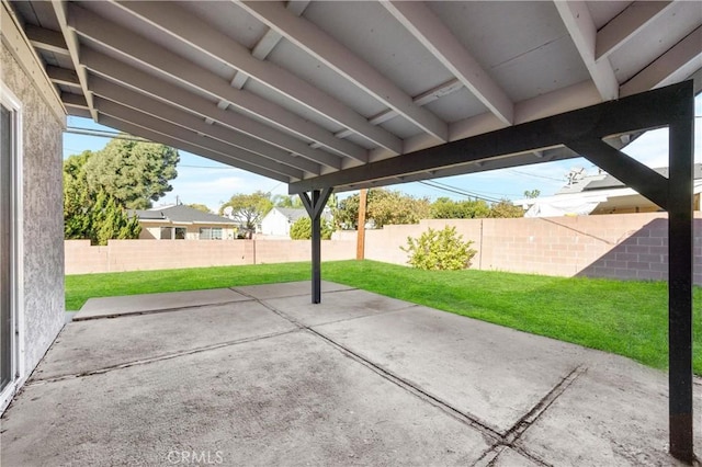 12119 Los Coyotes Ave, La Mirada, CA 90638 - fenced backyard with a patio area