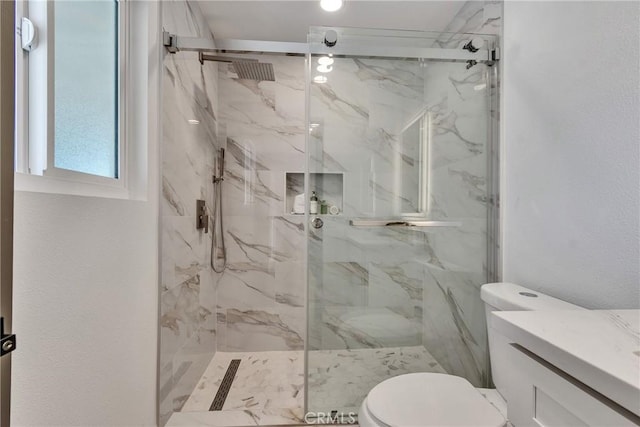 16409 Barbee St, Fontana, CA 92336 - full bath with a marble finish shower and vanity