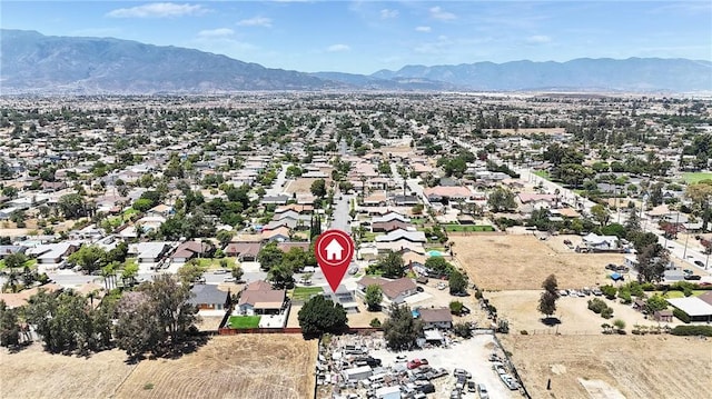 16409 Barbee St, Fontana, CA 92336 - drone / aerial view of a mountain backdrop