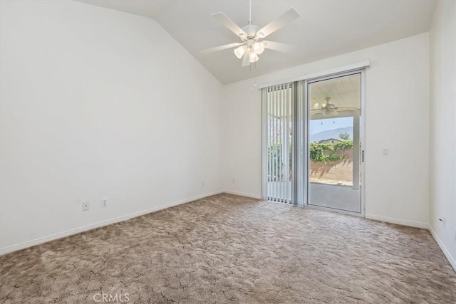 797 Camino De Plata, San Jacinto, CA 92583 - carpeted spare room with lofted ceiling and ceiling fan