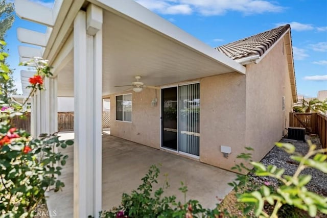 797 Camino De Plata, San Jacinto, CA 92583 - view of patio featuring ceiling fan