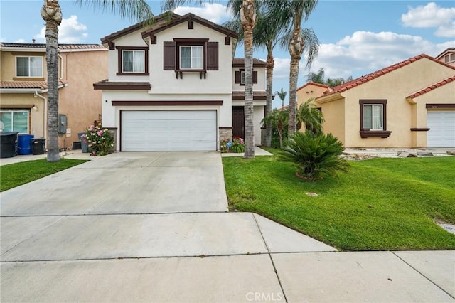 1109 Leopard Ln, Perris, CA 92571 - traditional-style home featuring stucco siding, concrete driveway, and an attached garage
