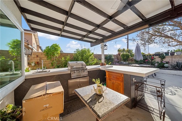 938 Amherst St, Corona, CA 92880 - fenced backyard featuring area for grilling