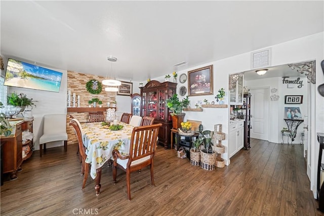 938 Amherst St, Corona, CA 92880 - dining area with dark wood finished floors