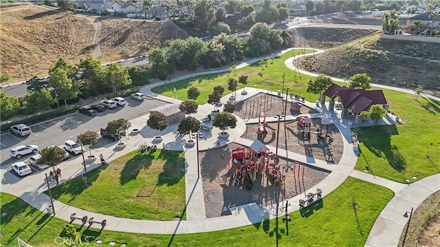 938 Amherst St, Corona, CA 92880 - aerial overview of property's location with a community park