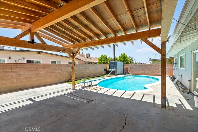 1126 W W Ave H6, Lancaster, CA 93534 - view of swimming pool with a fenced backyard and a patio area
