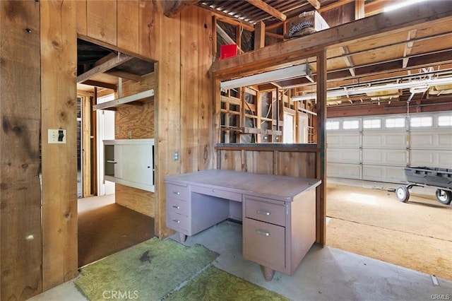 42269 Whittier Ave, Hemet, CA 92544 - garage featuring wooden walls