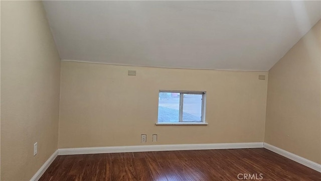 42269 Whittier Ave, Hemet, CA 92544 - unfurnished room featuring wood finished floors and lofted ceiling