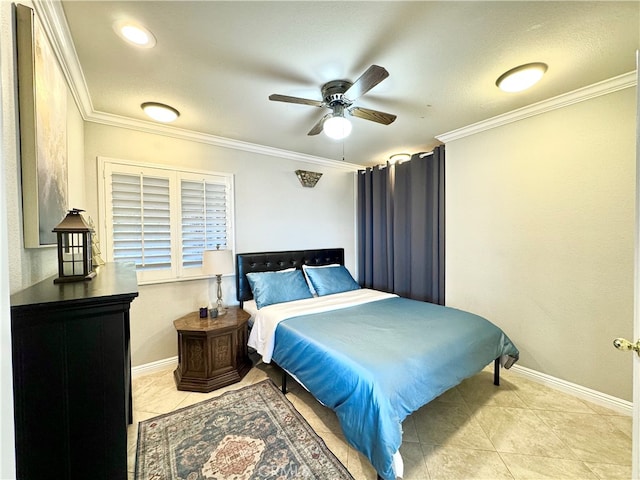 1601 Calle De Armonia, San Dimas, CA 91773 - bedroom featuring crown molding and light tile patterned floors