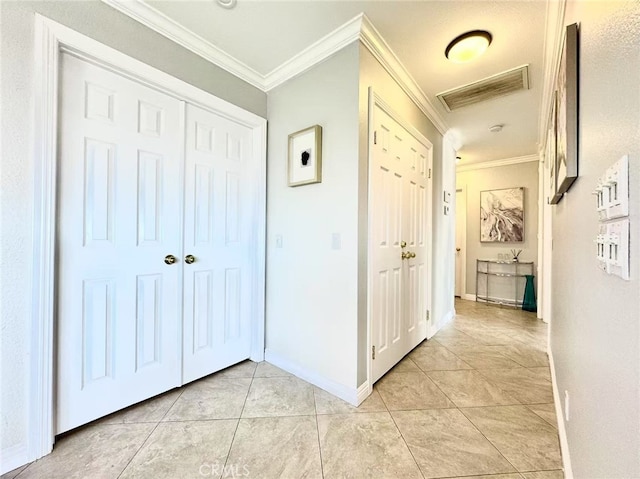 1601 Calle De Armonia, San Dimas, CA 91773 - hall with crown molding and light tile patterned flooring