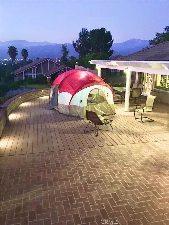 1601 Calle De Armonia, San Dimas, CA 91773 - wooden deck with a mountain view