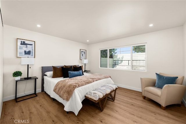 6880 Topaz St, Rancho Cucamonga, CA 91701 - bedroom featuring light wood-style floors and recessed lighting